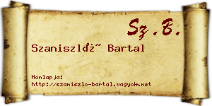 Szaniszló Bartal névjegykártya
